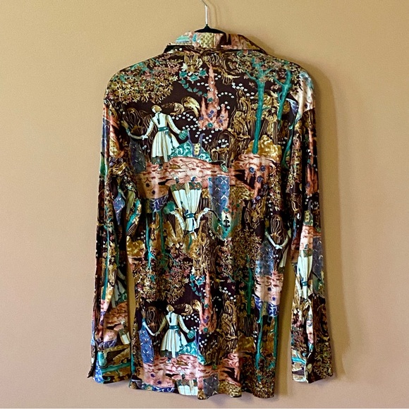 1970’s Dagger Collar Polyester Men’s Shirt Sutton Collection Knits - Picture 6 of 10